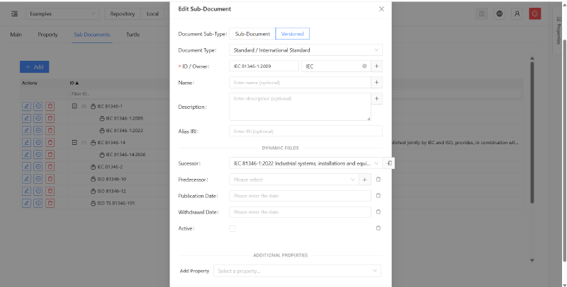 Document &ndash; details for each document object